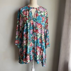 Umgee Floral Shift Dress